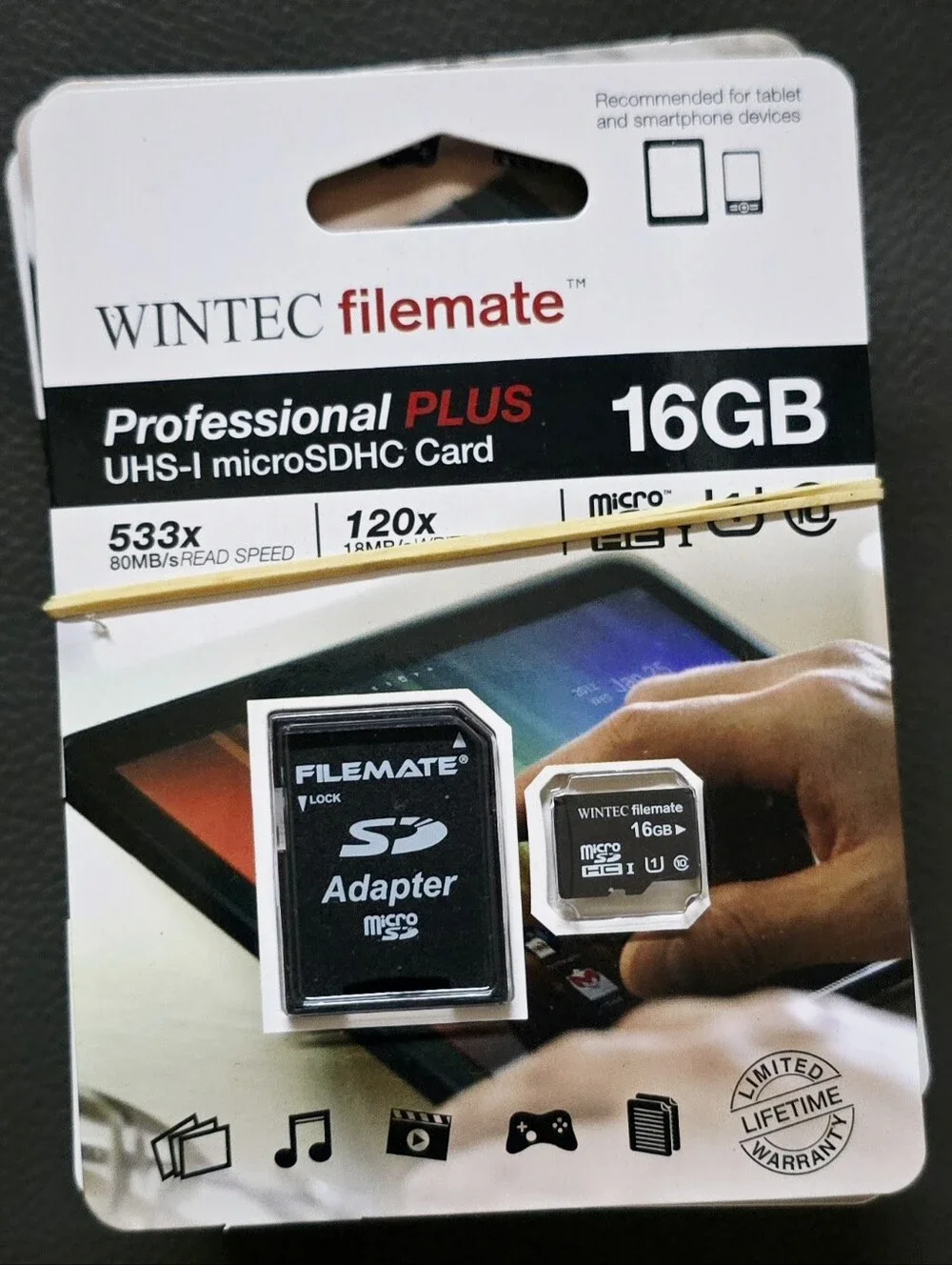 *Lot of 5* Wintec Filemate USH-1 micro SDHC 16gb